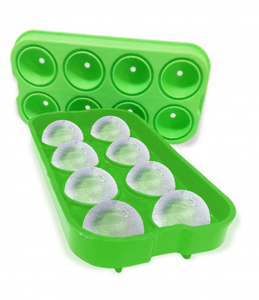 Eiswürfelform 8 Kugeln 35m, ABS/Silikon