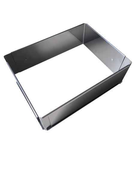 Backrahmen eckig, inox, verstellbar, L25-45cm
