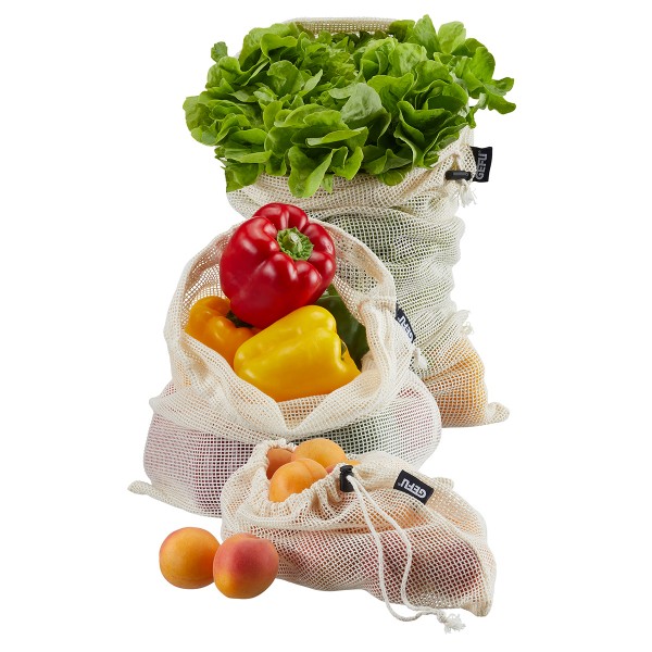 Obst-/Gemüsenetze-Set, S/M/L
