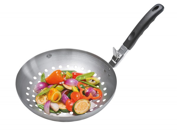 Gemüse-Wok BBQ mit abnehmbarem Griff