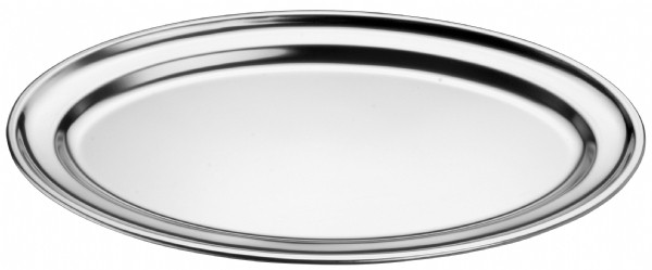 Servierplatte / Serviertablett Inox oval