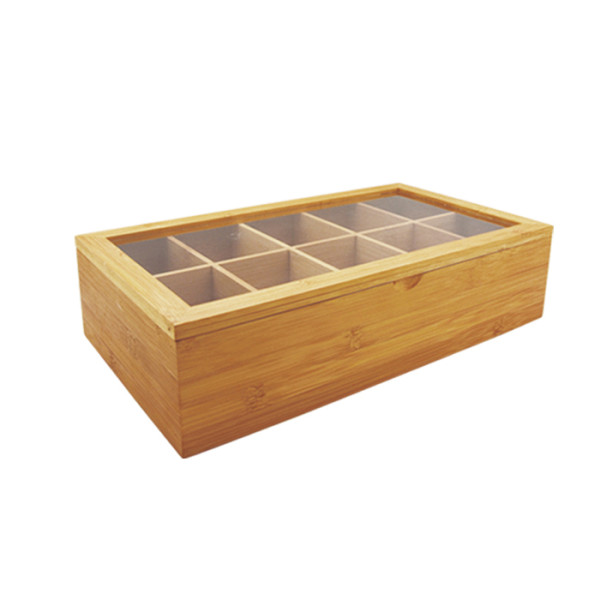 Teebeutel-Box Bambus